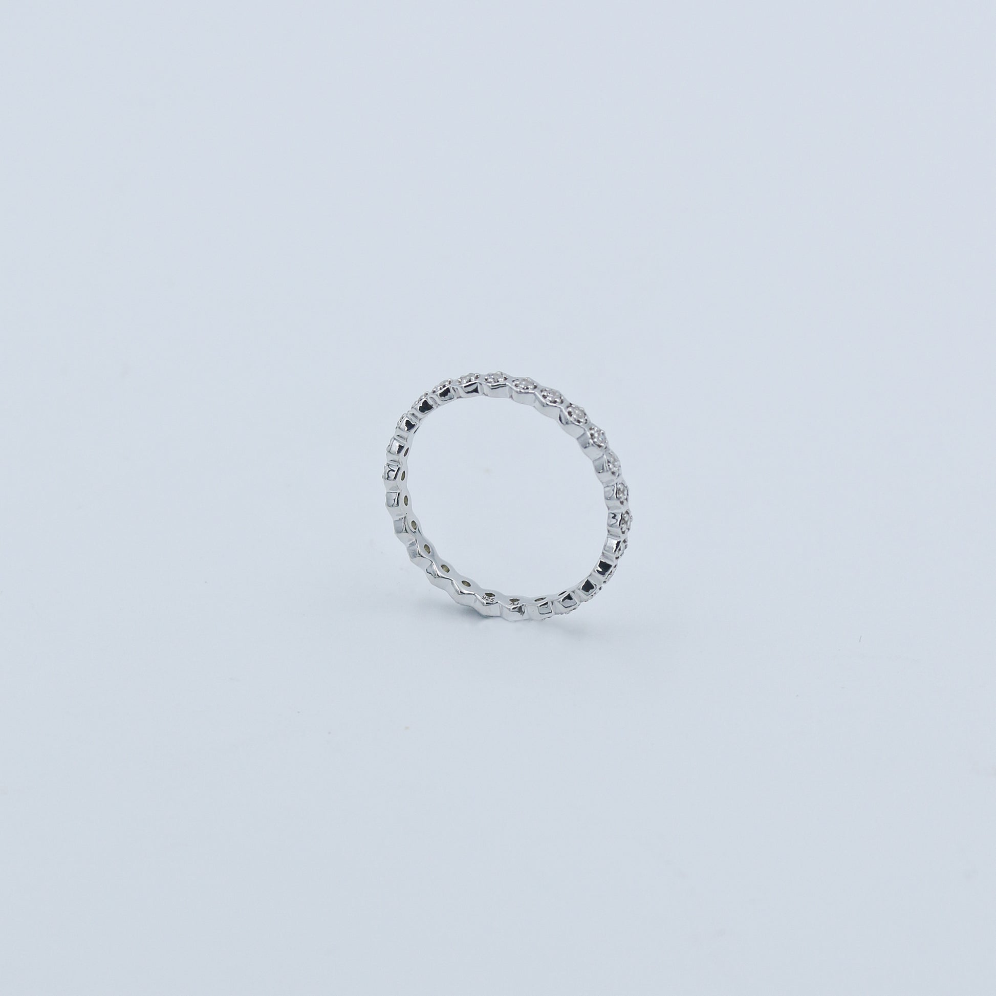Diamond Eternity Band Gold Ring - Anirudh Jewels