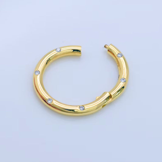 Diamond Circular Gold Lock Pendant – CVD Diamond Round Lock - Anirudh Jewels