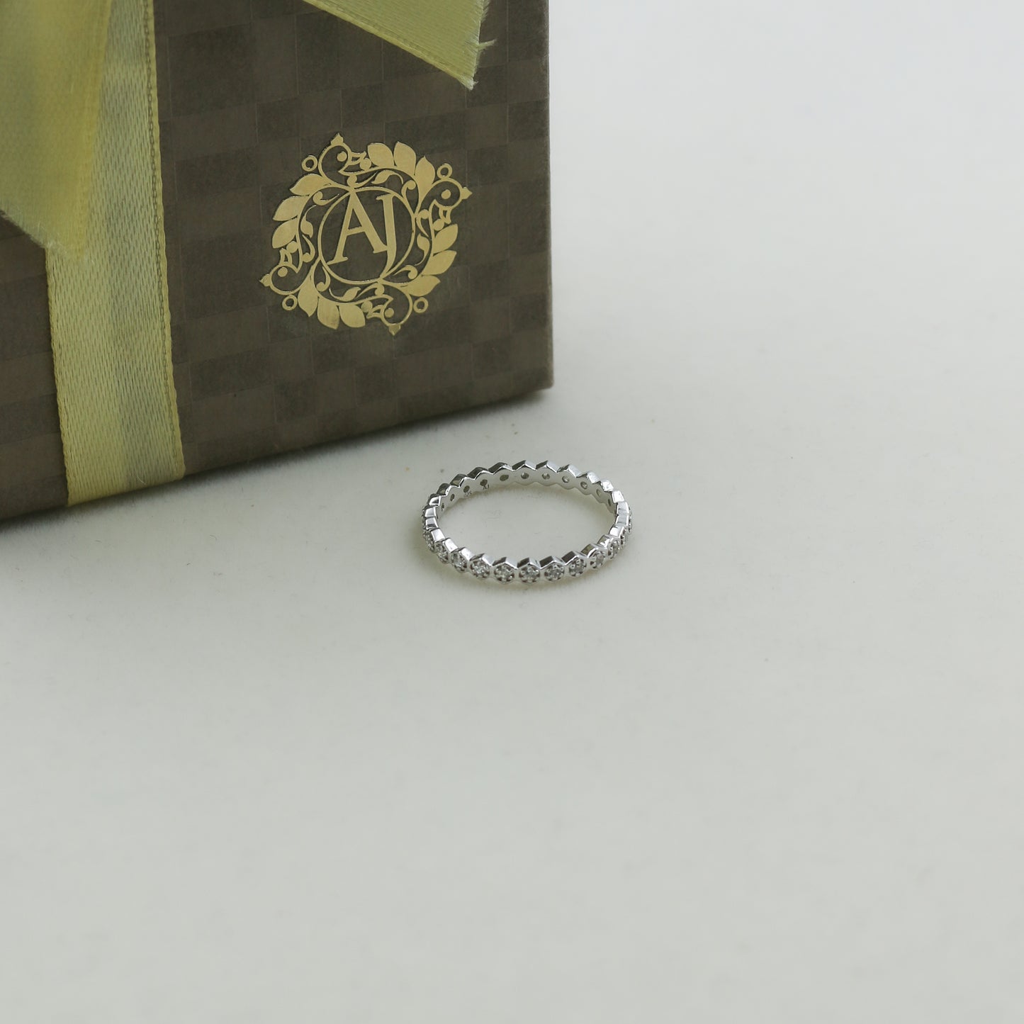 Diamond Eternity Band Gold Ring - Anirudh Jewels