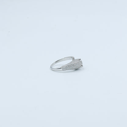 Ruby Halo Diamond Gold Ring - Anirudh Jewels