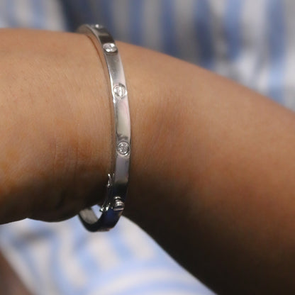 Diamond Gold Bangle for Women – Elegant Luxury Designer Cuff Bracelet - Anirudh Jewels