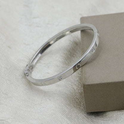 Diamond Gold Bangle for Women – Elegant Luxury Designer Cuff Bracelet - Anirudh Jewels