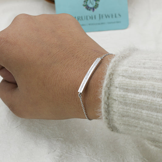 Minimal Diamond Bar Gold Bracelet - Anirudh Jewels