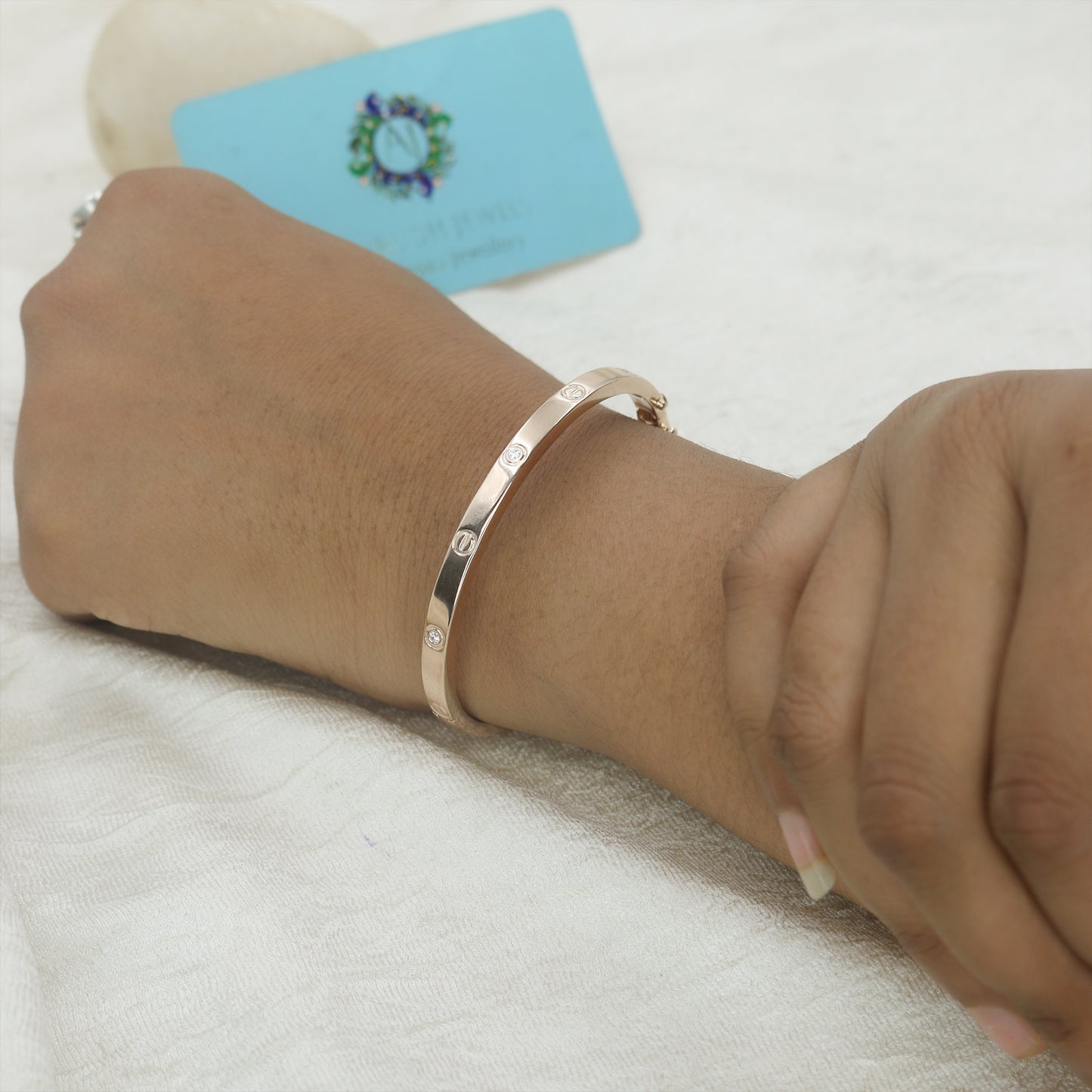 Diamond Gold Bangle for Women – Elegant Luxury Designer Cuff Bracelet - Anirudh Jewels