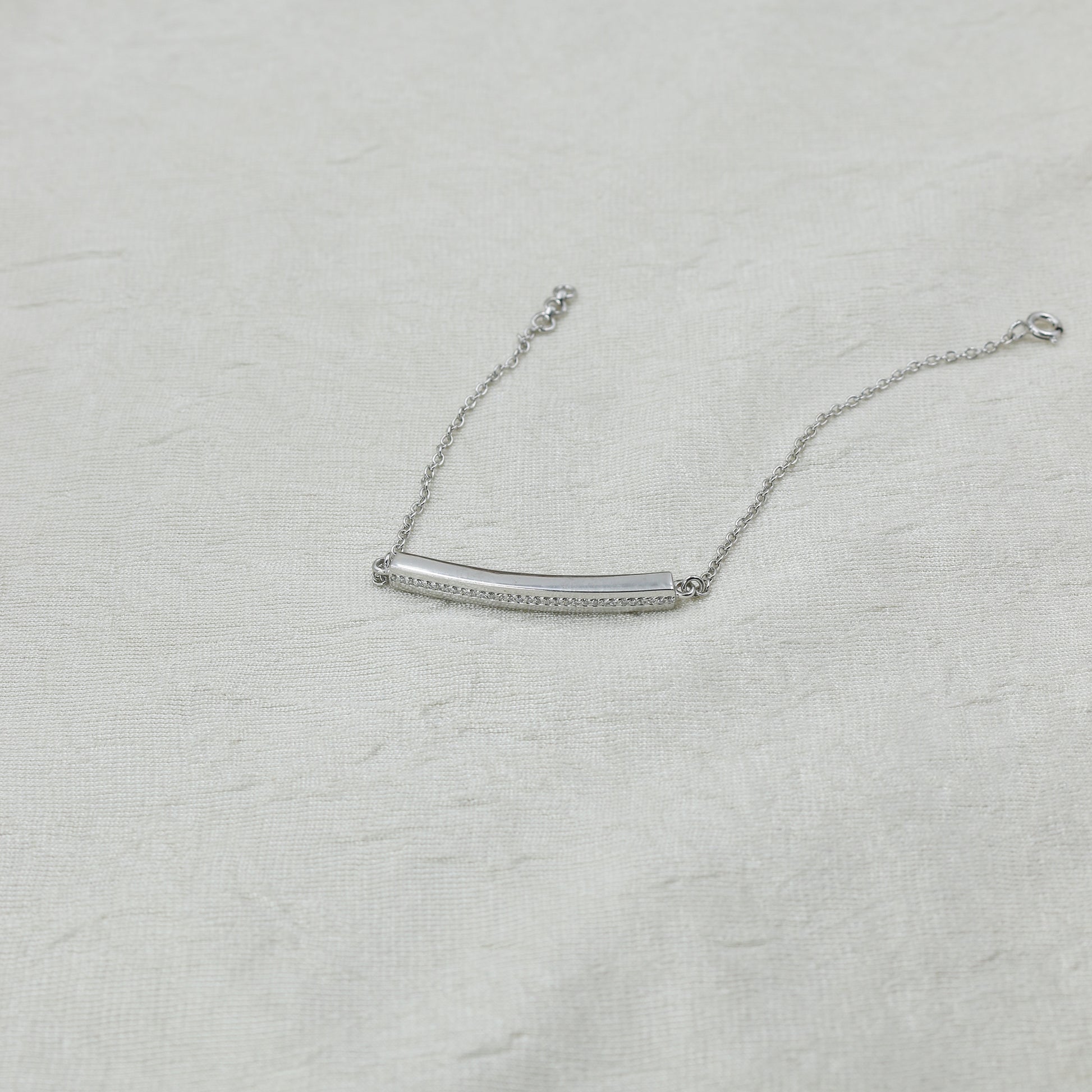 Minimal Diamond Bar Gold Bracelet - Anirudh Jewels