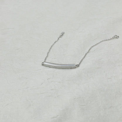 Minimal Diamond Bar Gold Bracelet - Anirudh Jewels