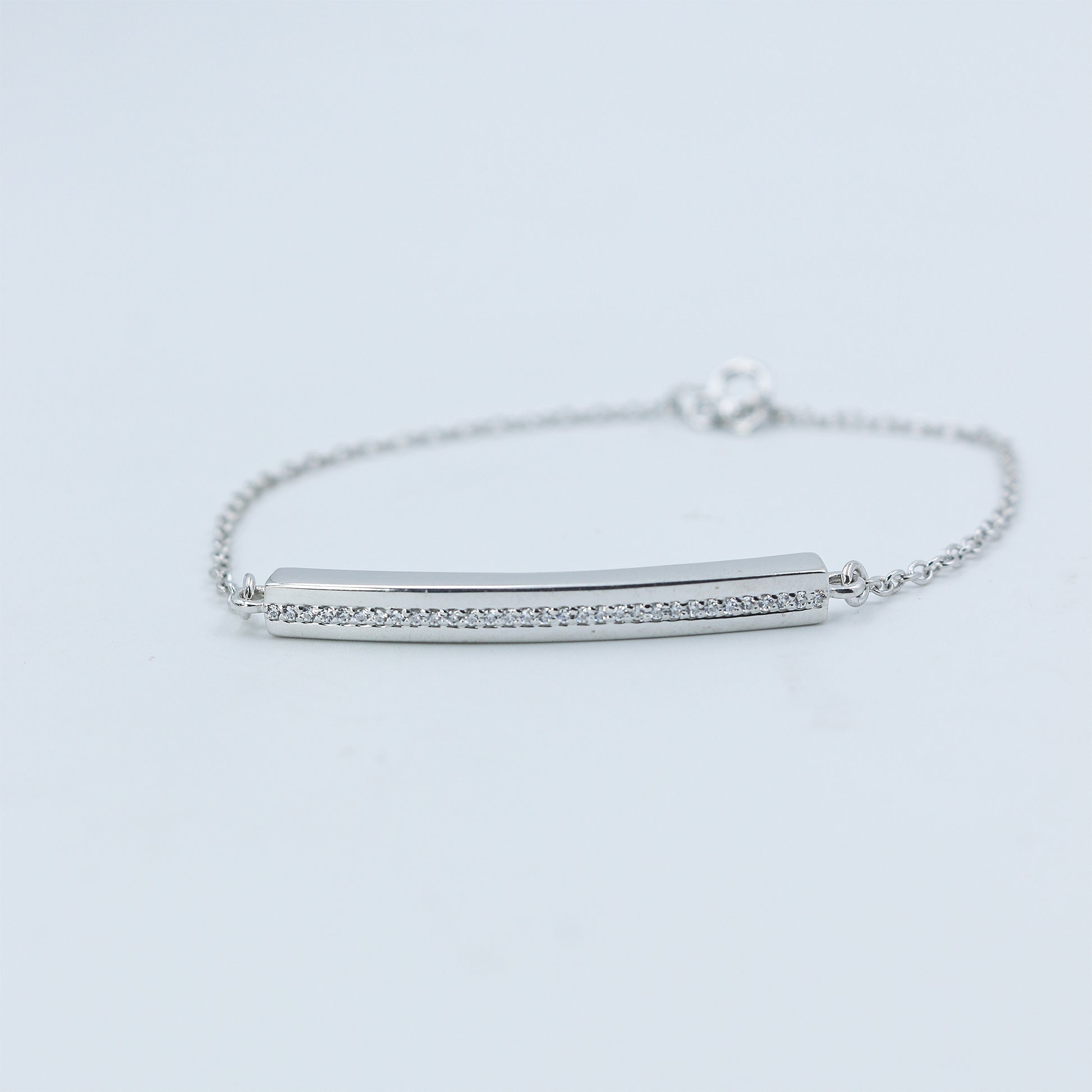 Minimal Diamond Bar Gold Bracelet - Anirudh Jewels