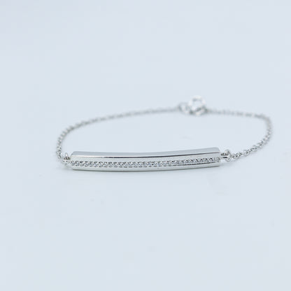 Minimal Diamond Bar Gold Bracelet - Anirudh Jewels