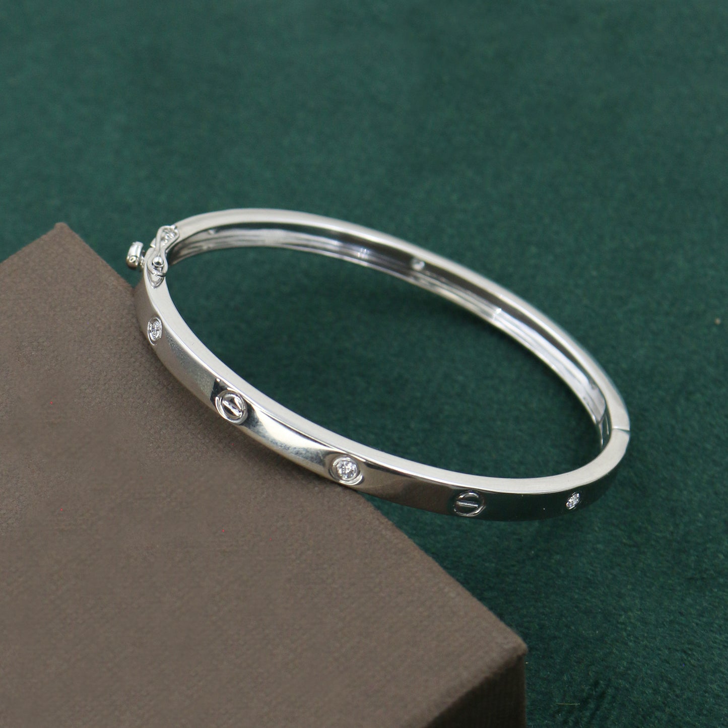 Diamond Gold Bangle for Women – Elegant Luxury Designer Cuff Bracelet - Anirudh Jewels