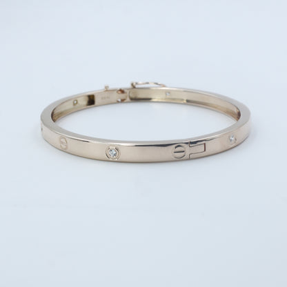 Diamond Gold Bangle for Women – Elegant Luxury Designer Cuff Bracelet - Anirudh Jewels