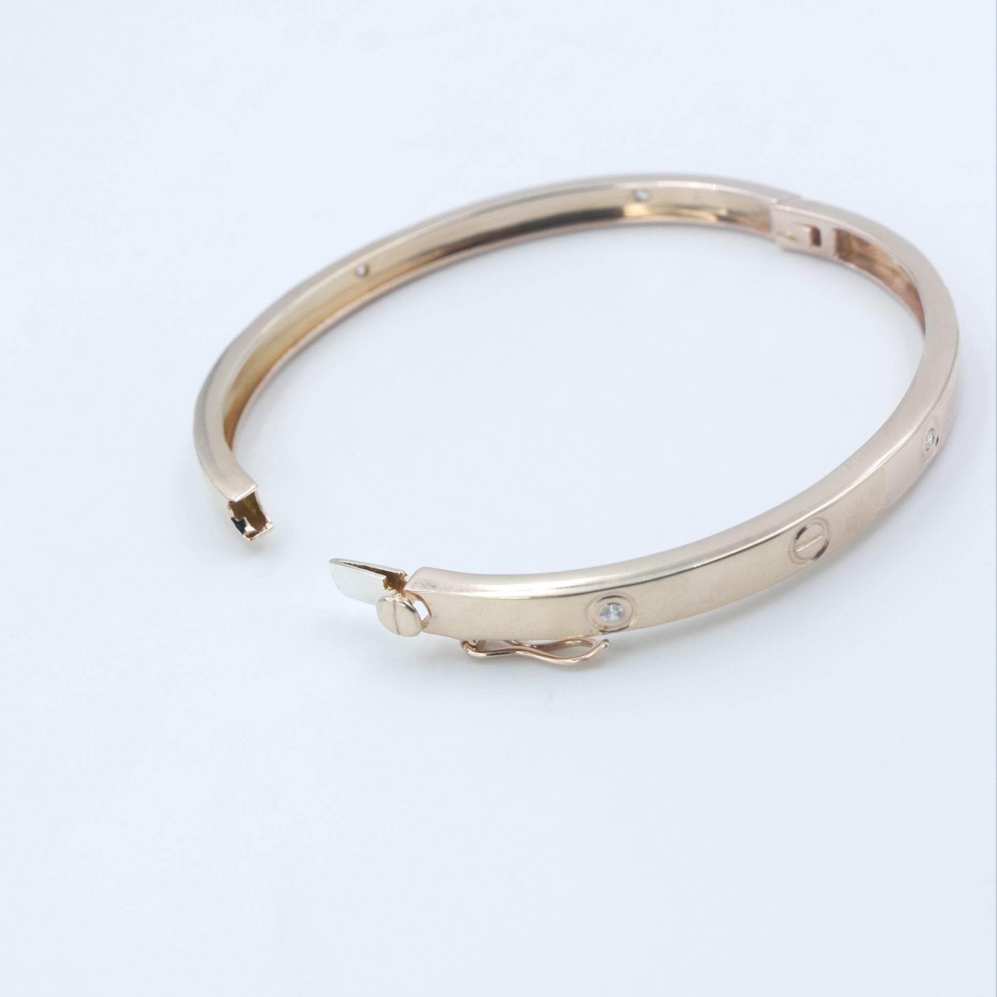 Diamond Gold Bangle for Women – Elegant Luxury Designer Cuff Bracelet - Anirudh Jewels