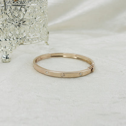 Diamond Gold Bangle for Women – Elegant Luxury Designer Cuff Bracelet - Anirudh Jewels
