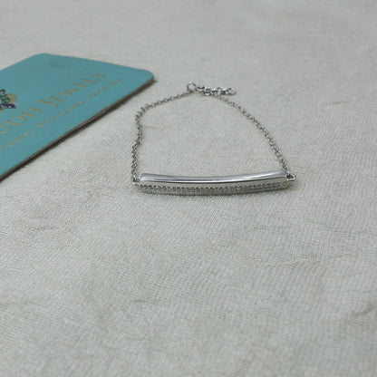 Minimal Diamond Bar Gold Bracelet - Anirudh Jewels