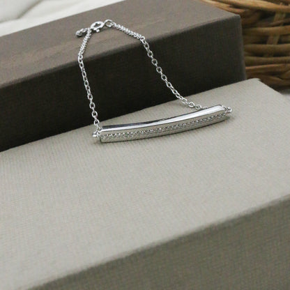Minimal Diamond Bar Gold Bracelet - Anirudh Jewels