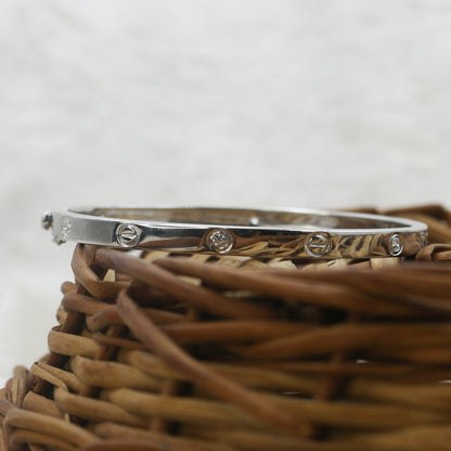 Diamond Gold Bangle for Women – Elegant Luxury Designer Cuff Bracelet - Anirudh Jewels