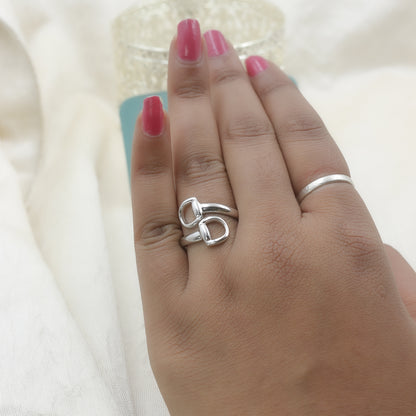 Equestrian-Inspired White Gold Ring