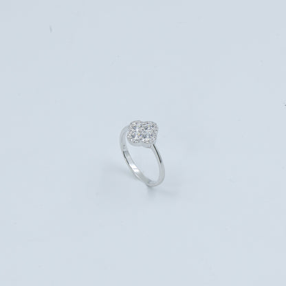 Cushion Halo Diamond Gold Ring for Women – Luxury Statement Engagement Ring - Anirudh Jewels