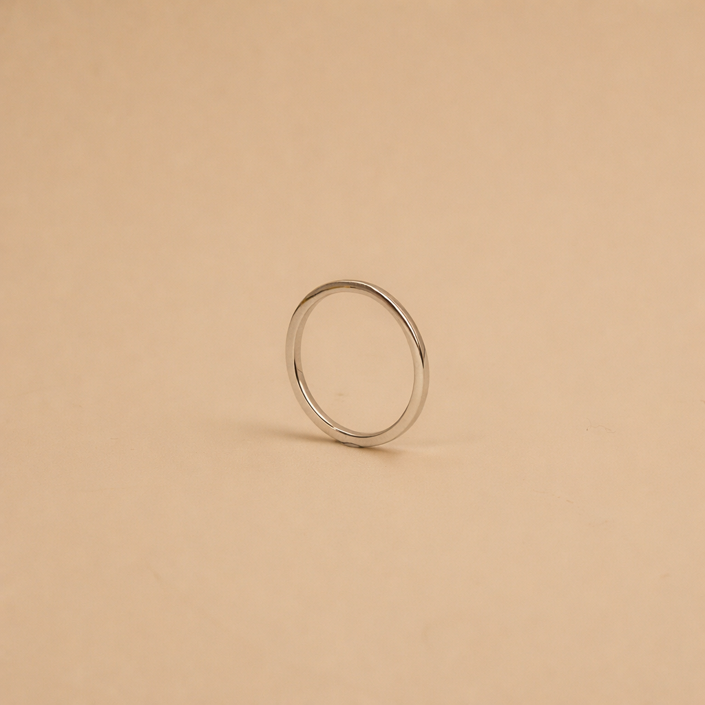 Classic Plain Gold Band Ring for Women – Minimalist Everyday Stackable Ring - Anirudh Jewels