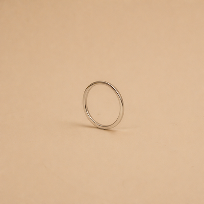 Classic Plain Gold Band Ring for Women – Minimalist Everyday Stackable Ring - Anirudh Jewels