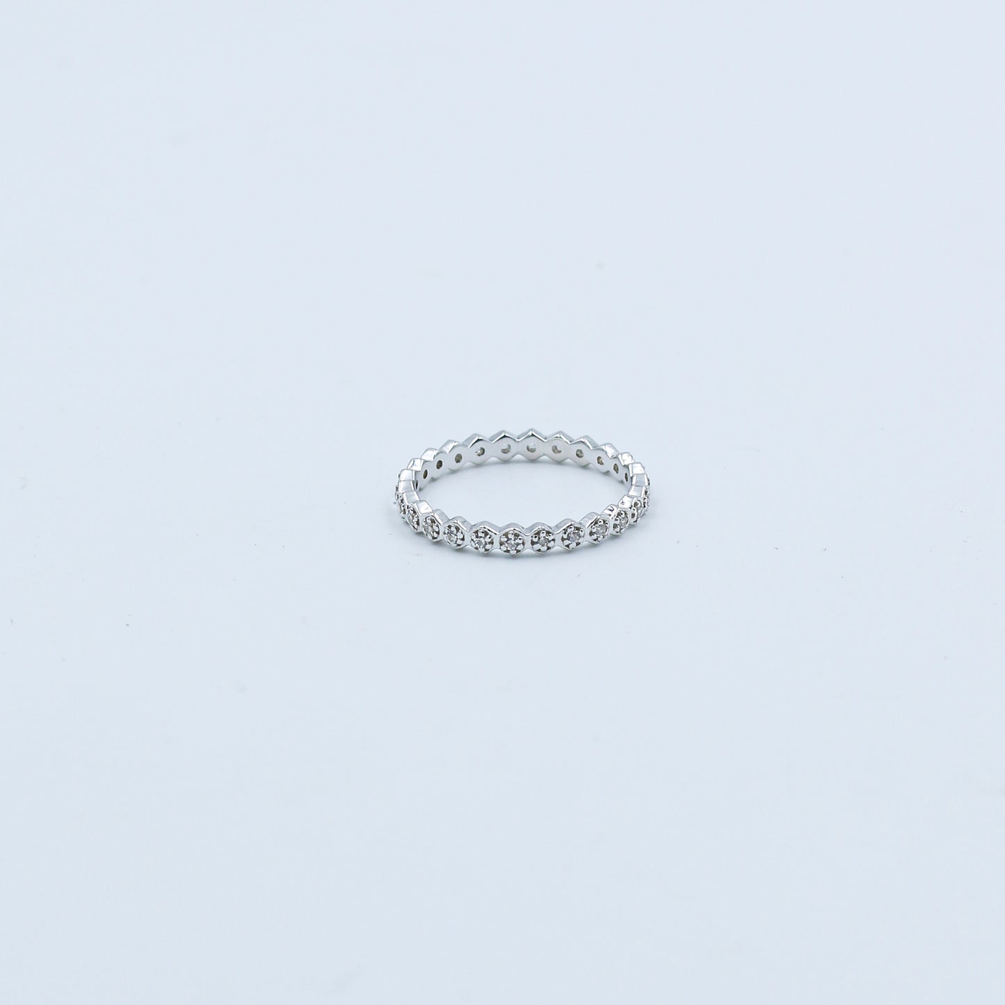 Diamond Eternity Band Gold Ring - Anirudh Jewels