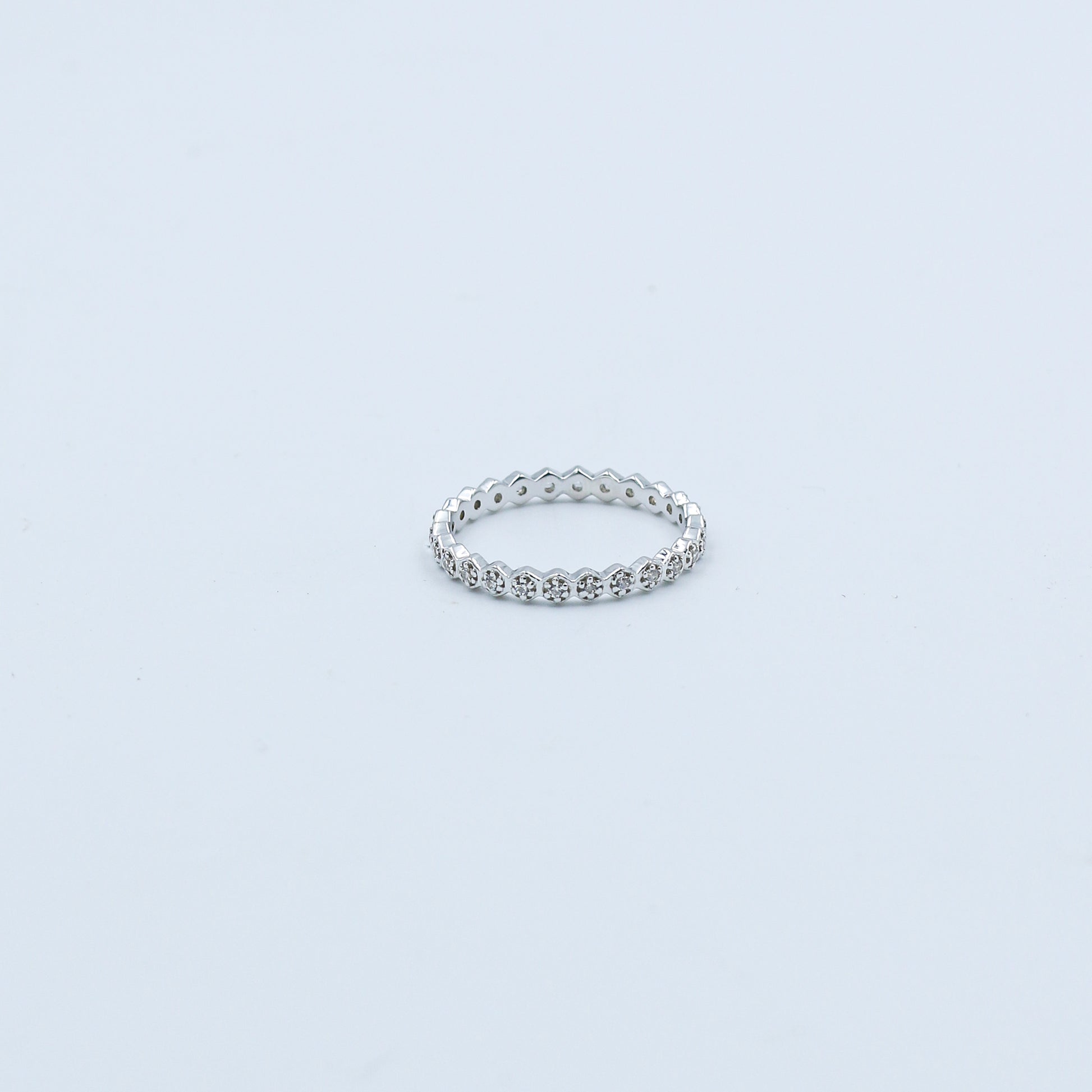 Diamond Eternity Band Gold Ring - Anirudh Jewels