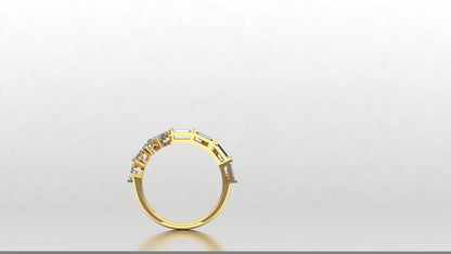 CVD Diamond Wide Channel Band Ring