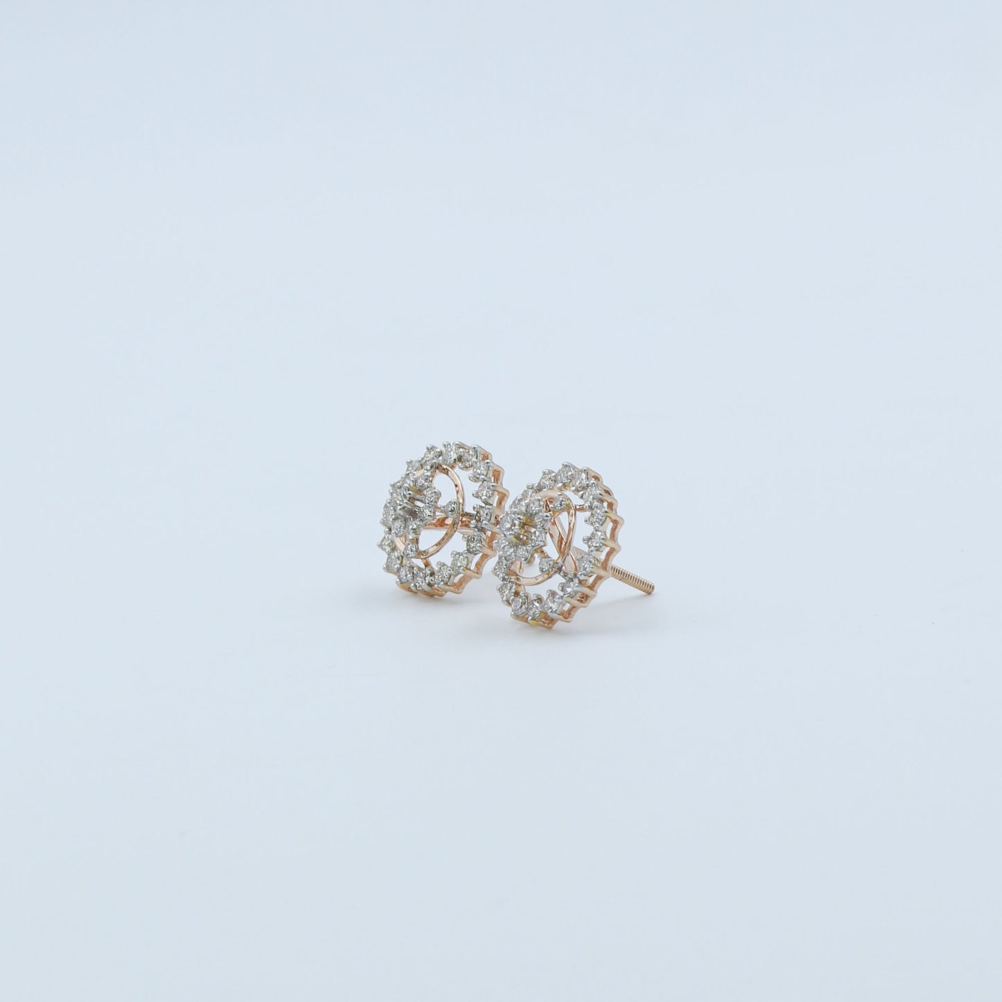 Diamond Radiance Sunburst Stud Earrings