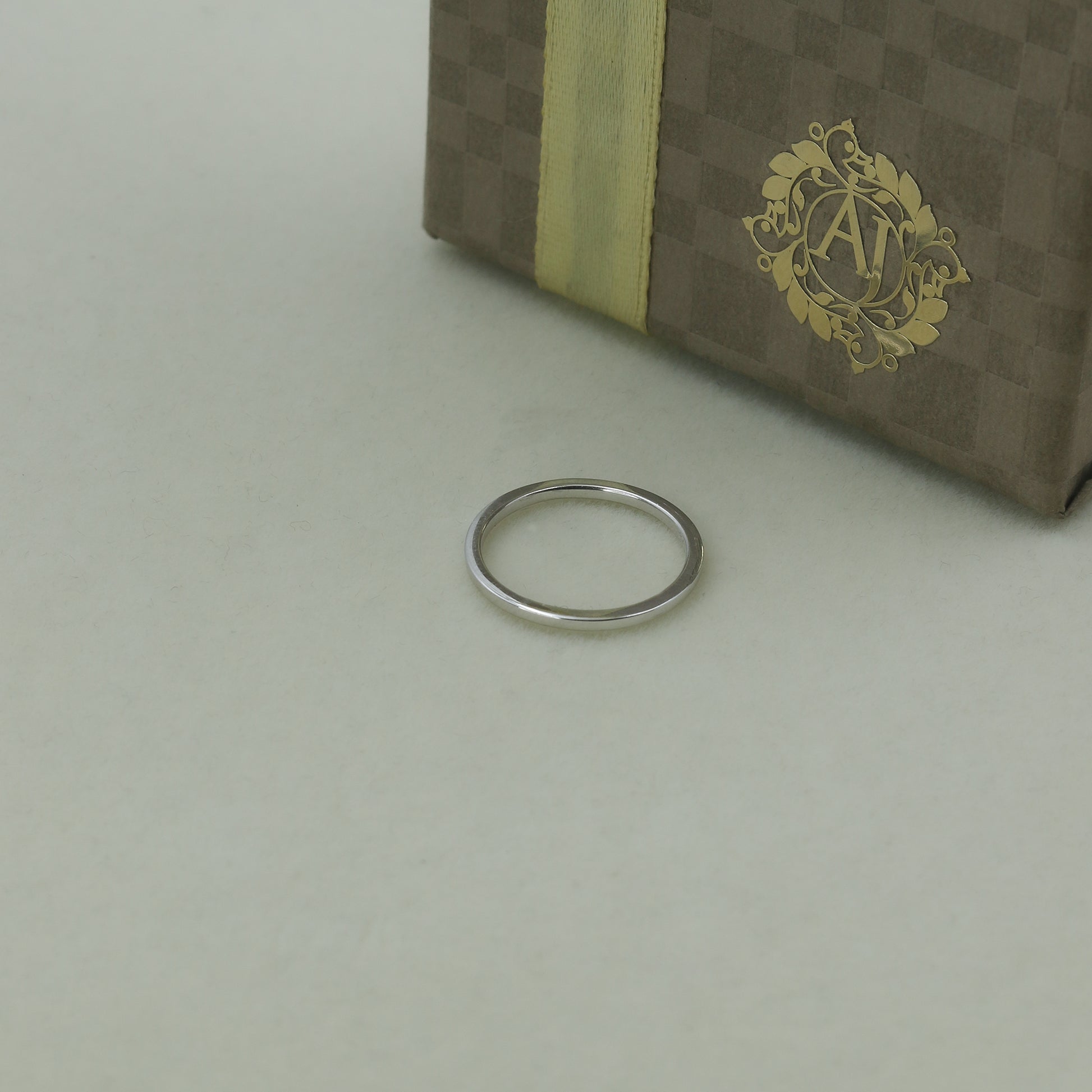 Classic Plain Gold Band Ring for Women – Minimalist Everyday Stackable Ring - Anirudh Jewels