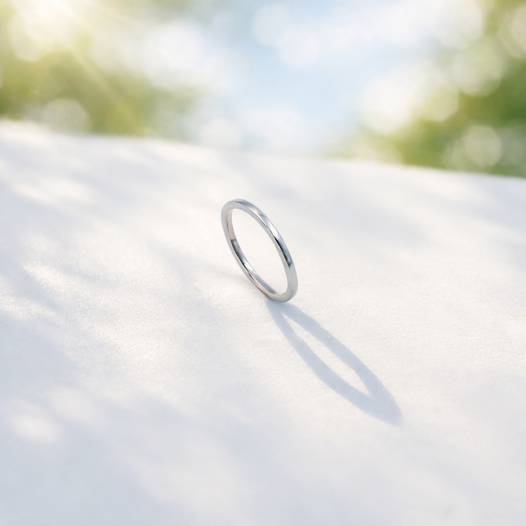 Classic Plain Gold Band Ring for Women – Minimalist Everyday Stackable Ring - Anirudh Jewels