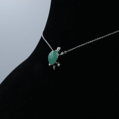 Elegant Emerald Pendant Necklace – 16+2" | 0.32 CT Diamond Accents | 3.03 CT Natural Emerald