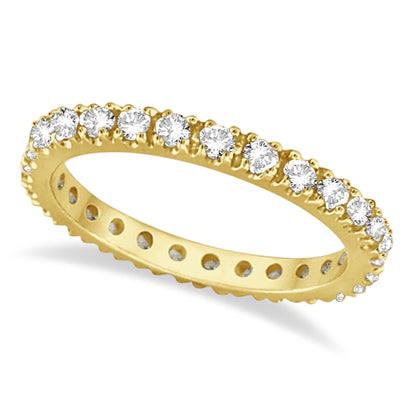 Yellow Gold 2MM Diamond Eternity Band