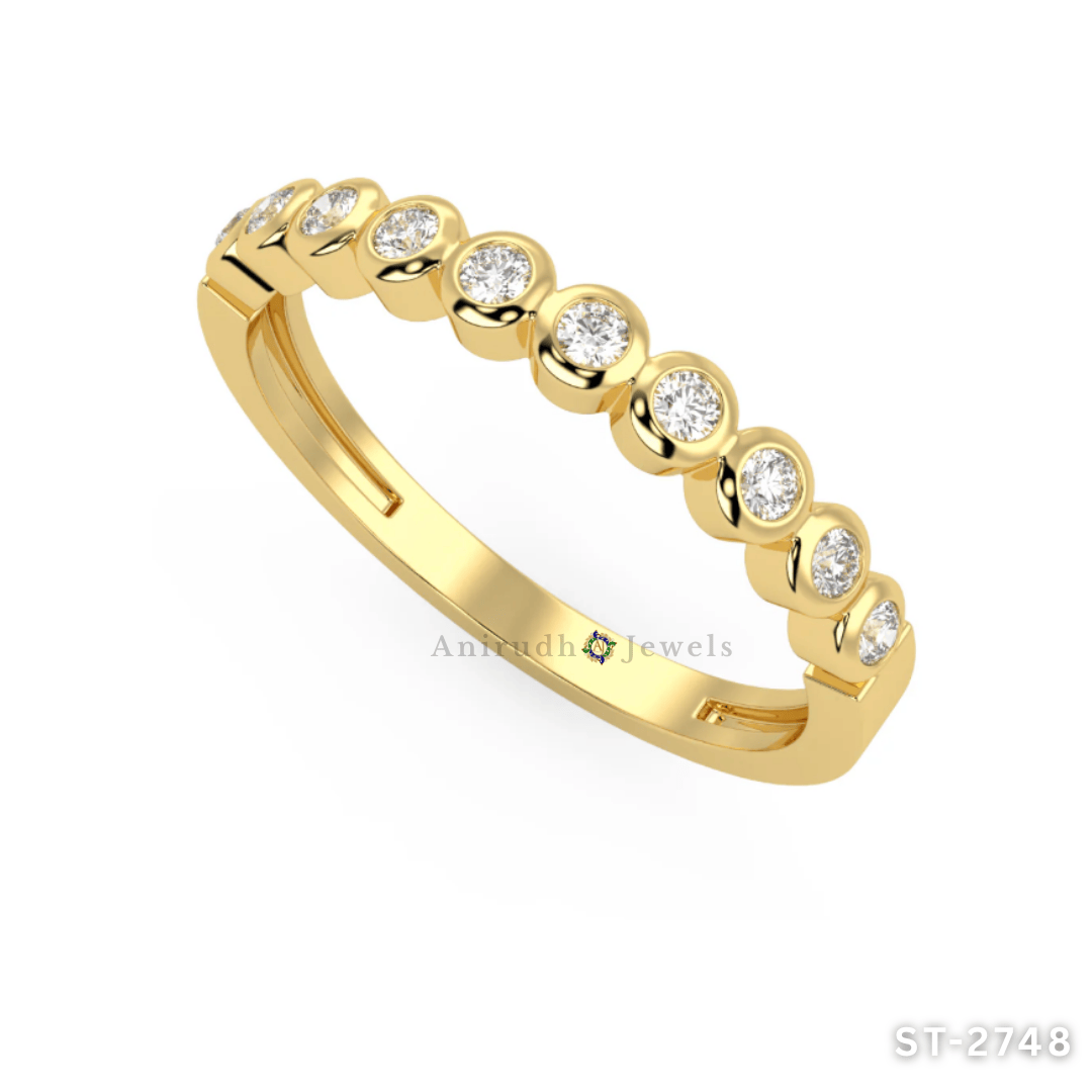 Bezel-Chain Eternity Ring By Anirudh Jewels