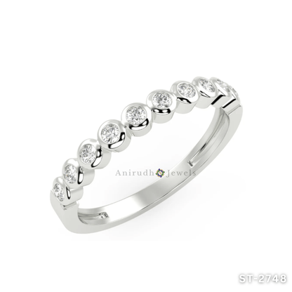 Bezel-Chain Eternity Ring By Anirudh Jewels