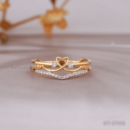 Eternal Heart Diamond Ring By Anirudh Jewels