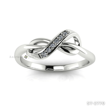 Infinity Grace Diamond Ring By Anirudh Jewels