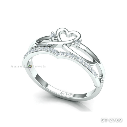 Eternal Heart Diamond Ring By Anirudh Jewels