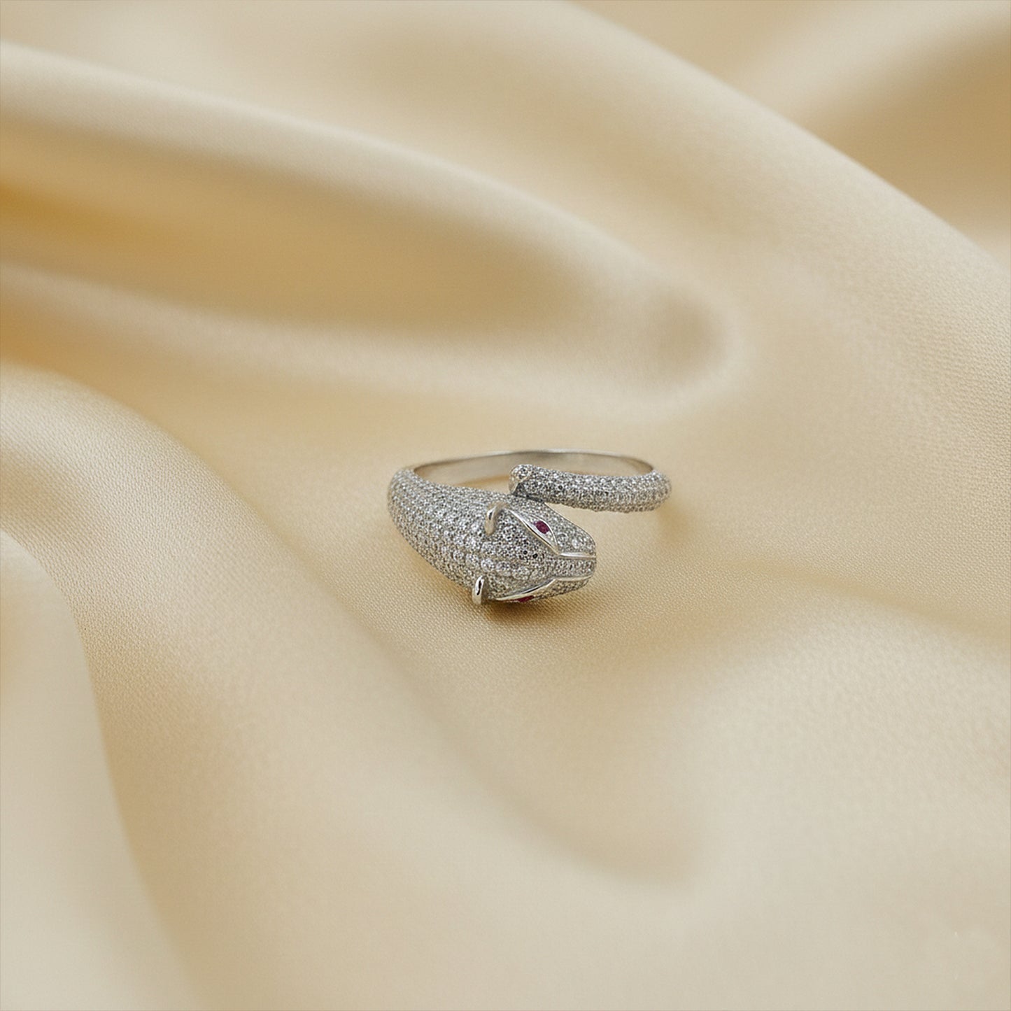 Ruby Halo Diamond Gold Ring - Anirudh Jewels