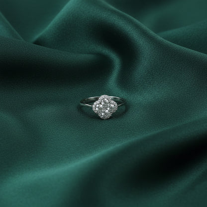 Cushion Halo Diamond Gold Ring for Women – Luxury Statement Engagement Ring - Anirudh Jewels