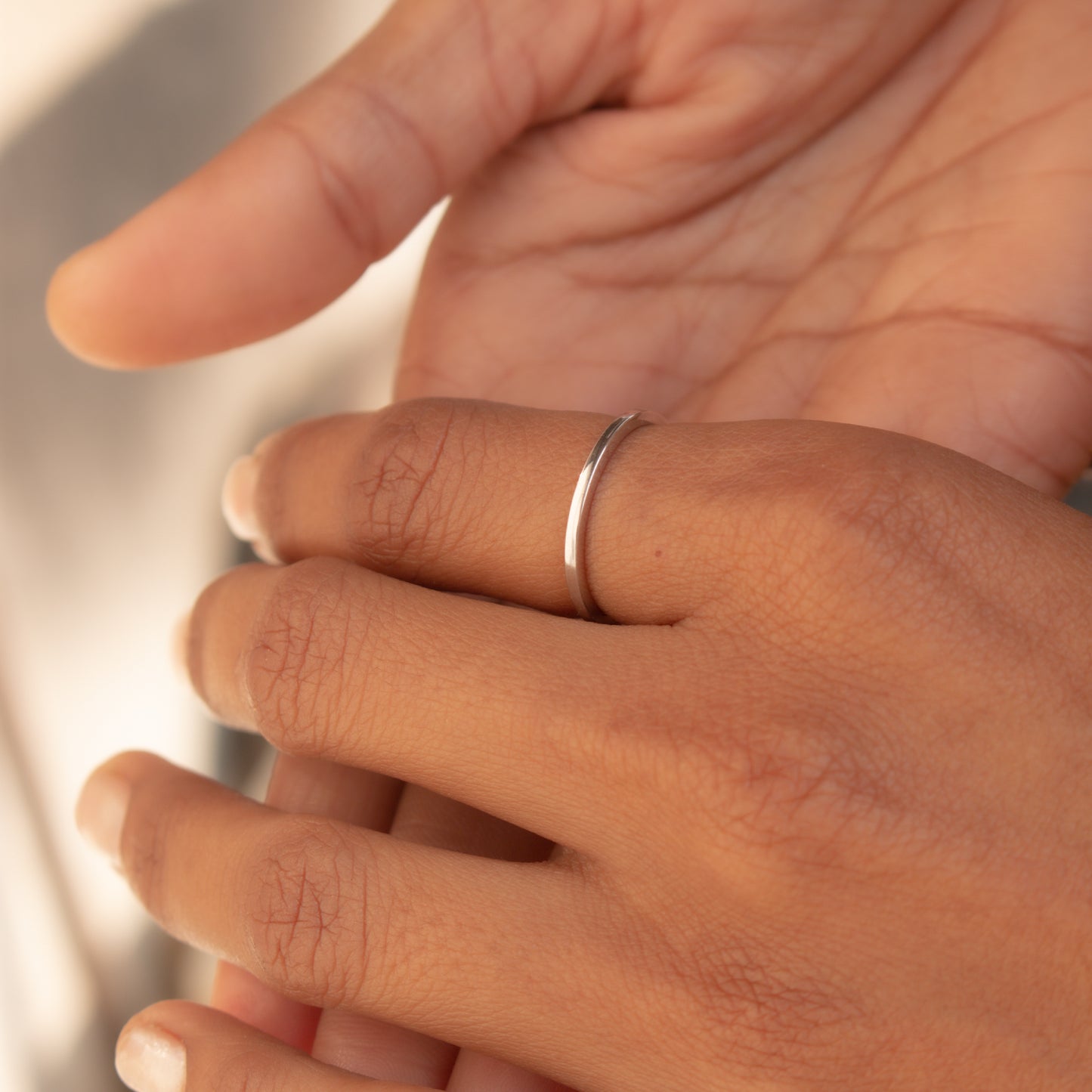 Classic Plain Gold Band Ring for Women – Minimalist Everyday Stackable Ring - Anirudh Jewels