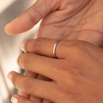 Classic Plain Gold Band Ring for Women – Minimalist Everyday Stackable Ring - Anirudh Jewels