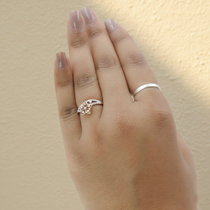 Diamond Petite Floral Ring