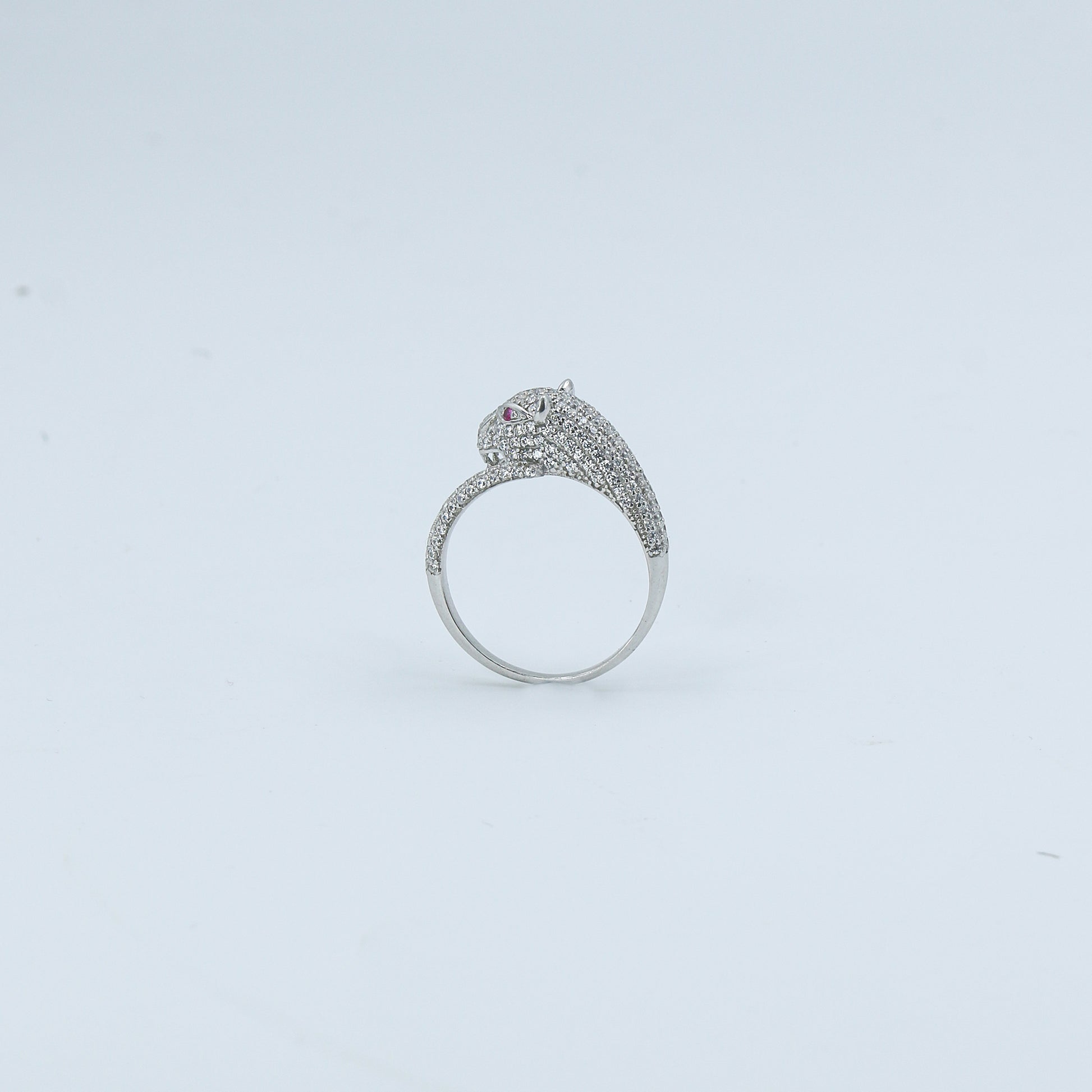 Ruby Halo Diamond Gold Ring - Anirudh Jewels