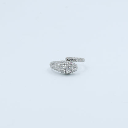 Ruby Halo Diamond Gold Ring - Anirudh Jewels
