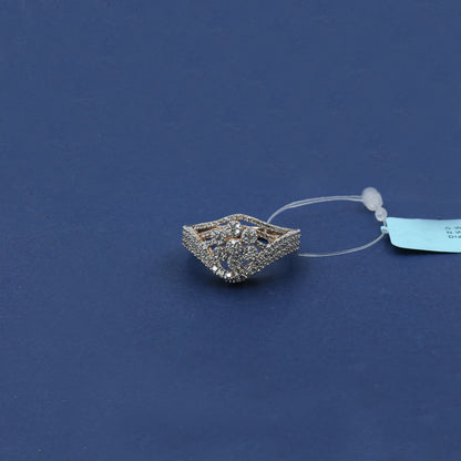 Diamond Wave Cluster Statement Ring