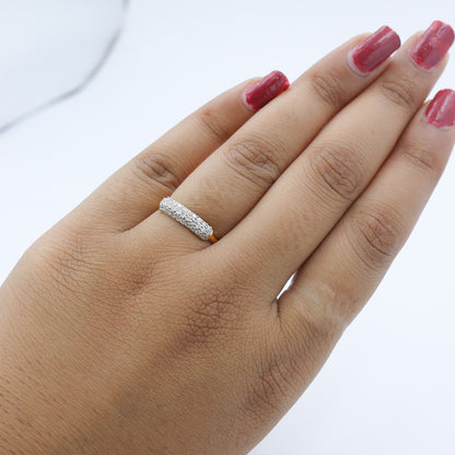 Gold Channel Set Diamond Band Ring