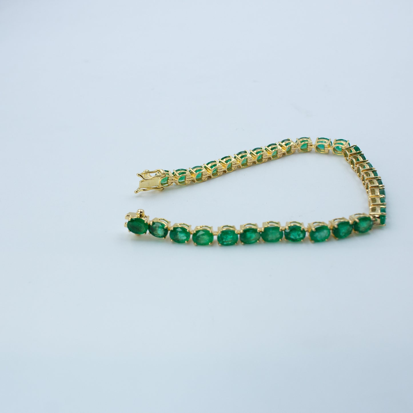 Natural Emerald Beaded/Strand Bracelet