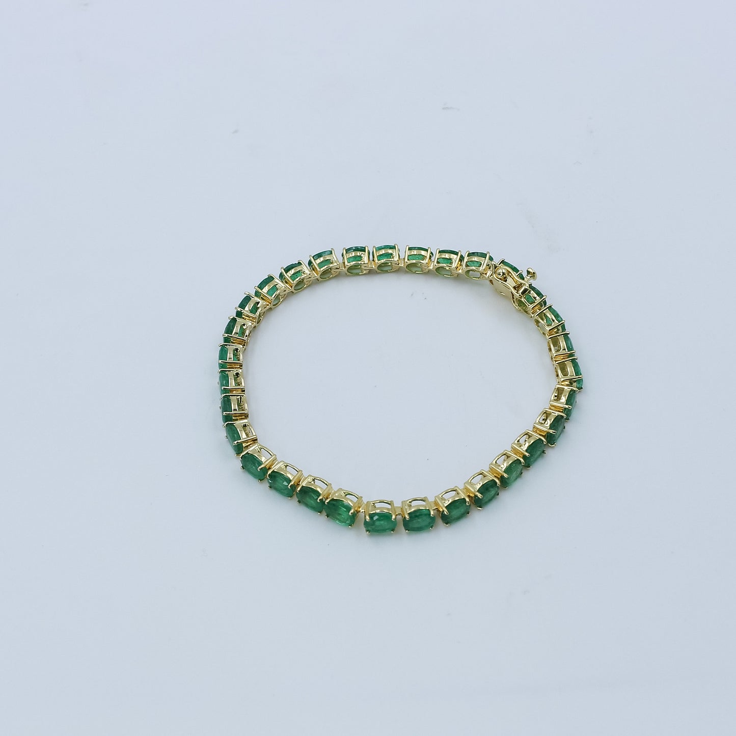 Natural Emerald Beaded/Strand Bracelet