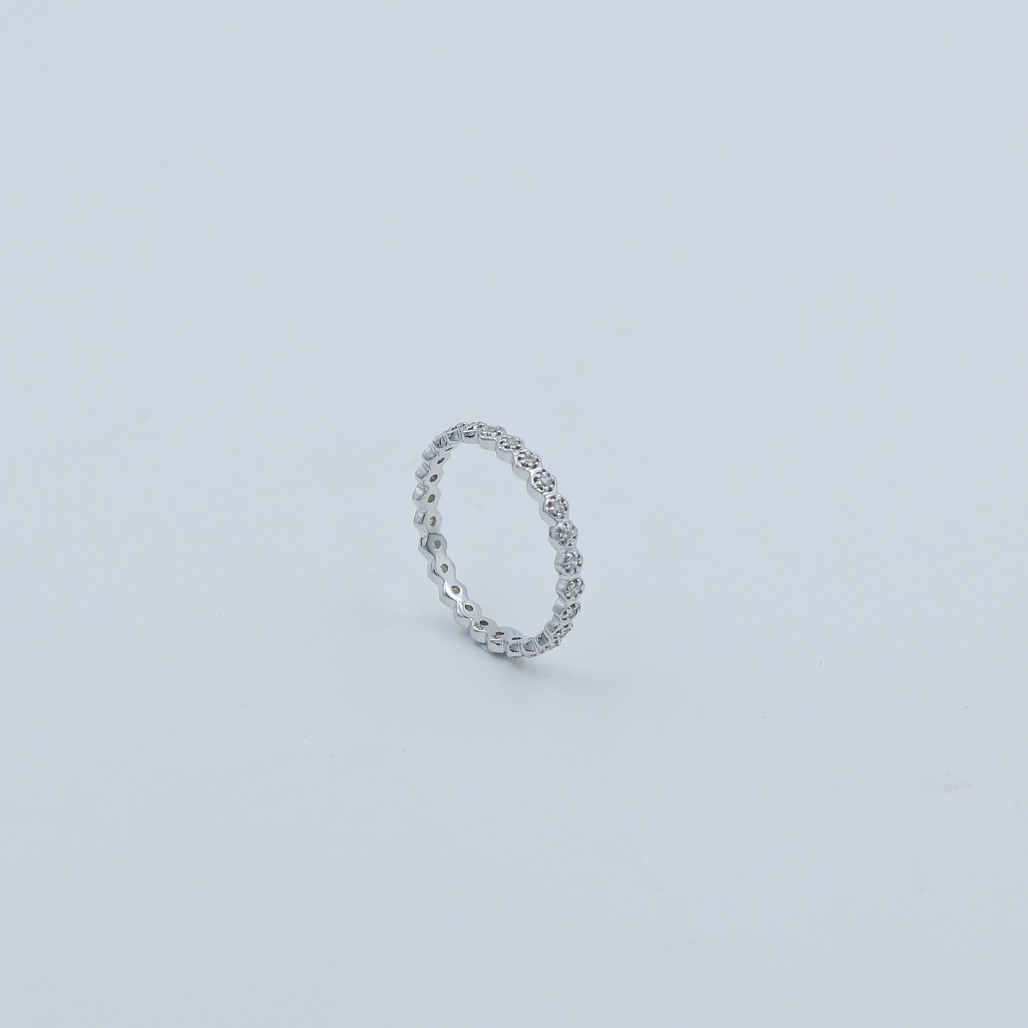 Diamond Eternity Band Gold Ring - Anirudh Jewels