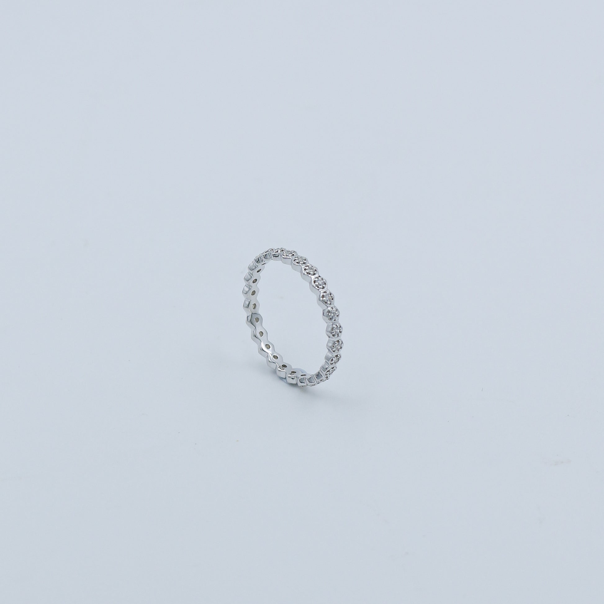 Diamond Eternity Band Gold Ring - Anirudh Jewels