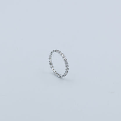 Diamond Eternity Band Gold Ring - Anirudh Jewels